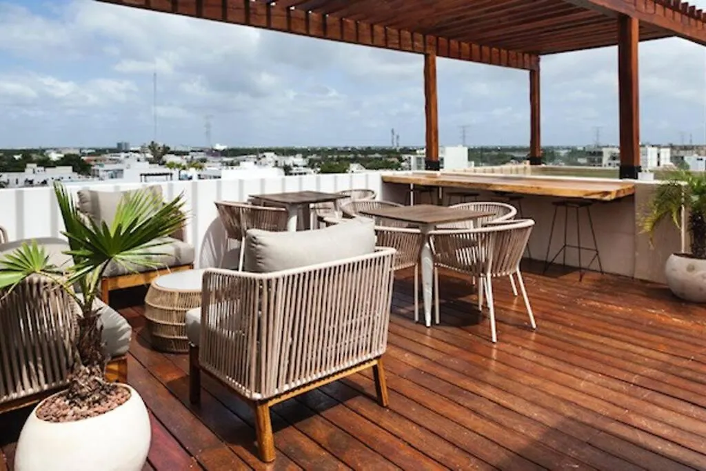 Apartment Beachside Haven Modern 2Br Condo, With Rooftop Pool Playa del Carmen